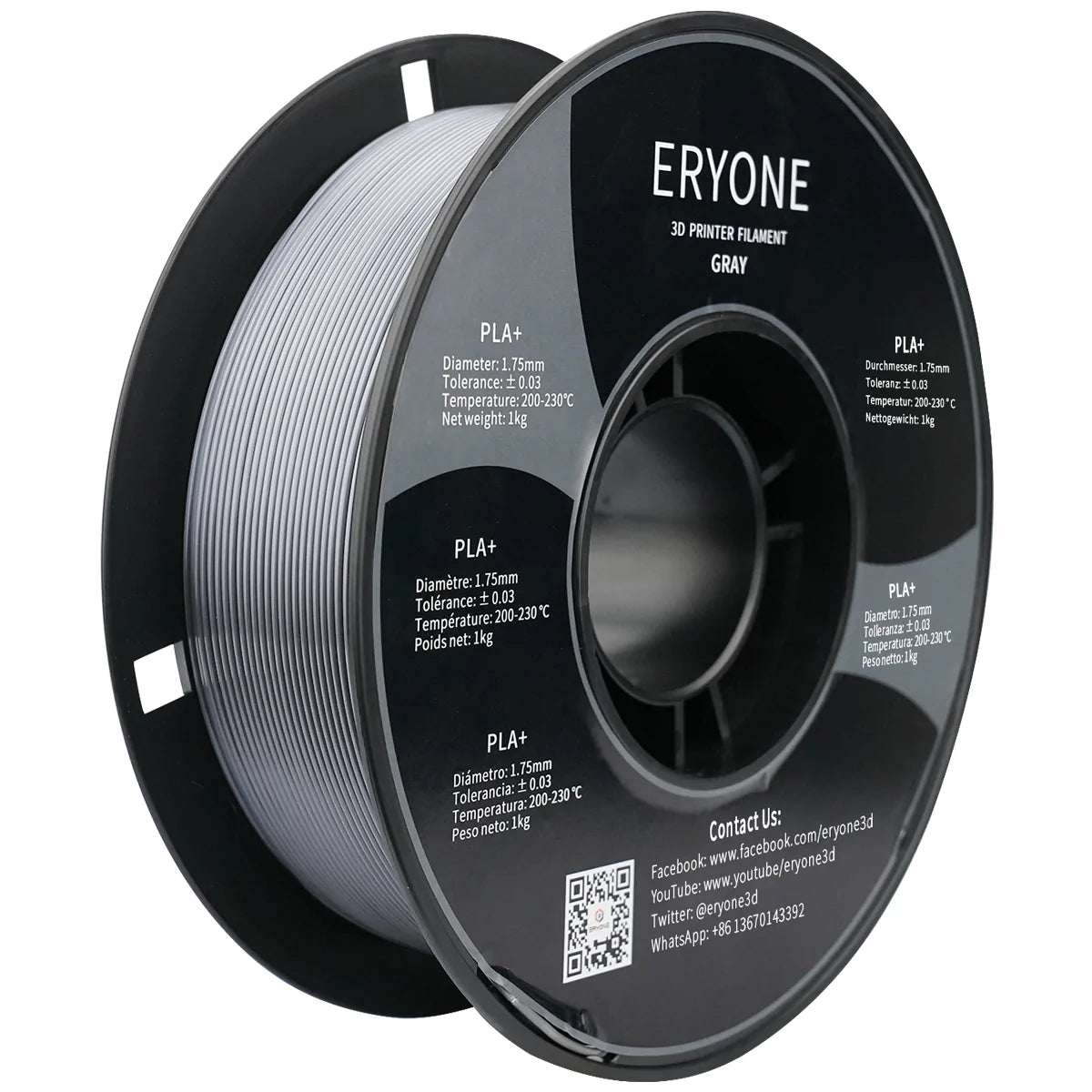 ERYONE PLA+ 1.75mm 1KG GRIS